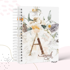 Caderno Monograma Floral na internet