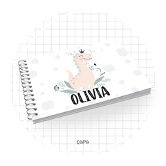 Livro do Bebê - Dinossauro Minimalista Menina