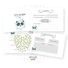 Livro do Bebê - Panda Minimalista - comprar online