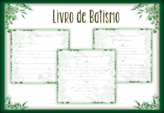 Livro do Batismo - Folhagem - comprar online