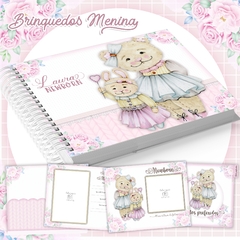 Álbum de Fotos Newborn - Brinquedos Menina