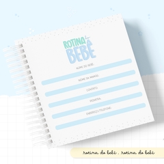 Caderno de Rotina do Bebê - Menino - comprar online