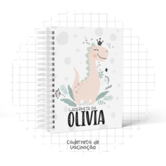 Caderneta de Vacinas - Dinossauro Menina - comprar online