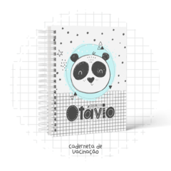 Caderneta de Vacinas - Panda Minimalista