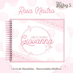 Álbum Mesversário - Rosa Neutro