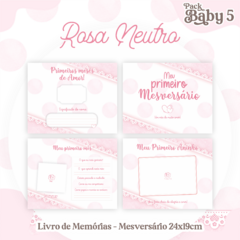 Álbum Mesversário - Rosa Neutro - comprar online