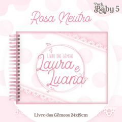 Livro do Bebê - Gêmeas Rosa