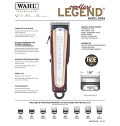 Máquina de Cortar Cabelo Wahl Legend Cordless - Bi - loja online