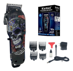 MÁQUINA DE CORTAR CABELO KEMEI SKULL KM-735 PROFISSIONAL - MOD. 01 - comprar online