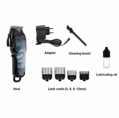 MÁQUINA DE CORTAR CABELO KEMEI SKULL KM-735 PROFISSIONAL - MOD. 01 - Point Dos Barbeiros