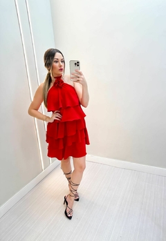 Vestido Bia- Vermelho - comprar online
