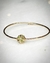 Joalheria Particular - Bracelete em ouro amarelo 18k com esfera decorada com peridotos. - loja online