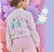 JAQUETA INFANTIL FLORAL LILÁS URSO PUNHO ELÁSTICO CINTI - LOJA JUJU BABY