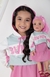 CONJUNTO VESTIDO COM CASACO BUNNY TAL MENINA TAL BONECA - LOJA JUJU BABY