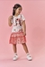 VESTIDO INFANTIL MENINA TUTTI-FRUTTI COM BOLSA VERMELHO CINTI