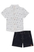 CONJUNTO CAMISA ÂNCORA E SHORT JEANS LUC BOO