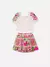 Conjunto Animê estampa azulejo Minnie Mouse na internet