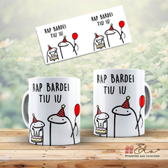 Caneca Xícara Engraçada Flork Bento | RAP BARDEI TIU IU