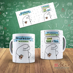 Caneca Xícara Flork Professora | Vai cair na prova? - comprar online