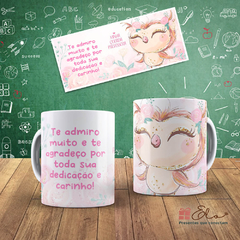 Caneca Xícara Flork Professora | Te Admiro Muito