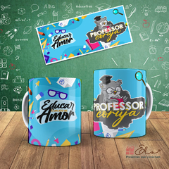 Caneca Xícara Flork Professora | Professor Coruja