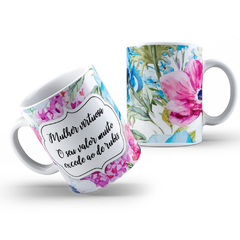 Caneca Floral Mulher Virtuosa