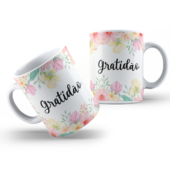 Caneca de Porcelana Florida Gratidão - comprar online