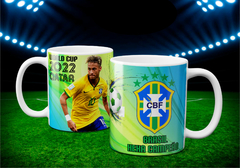 Caneca Xícara Copa do Mundo | BRASIL HEXA CAMPEÃO