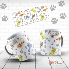 Caneca de Porcelana Pet Cut Cat