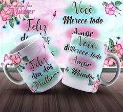 Caneca de Porcelana Você Merece Todo Amor do Mundo