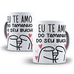 Caneca de Porcelana Flork Bento - Eu te amo do tamanho do seu bucho