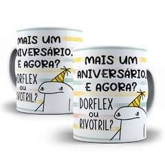 Caneca de Porcelana Flork Bento - Mais um aniversário, e agora?