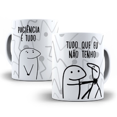 Caneca de Porcelana Flork Bento - Paciência é tudo!