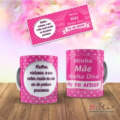 Caneca de Porcelana - Minha mãe, minha diva!