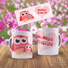 Caneca de Porcelana - Mamãe coruja