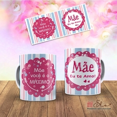 Caneca de Porcelana - Mãe, eu te amo!