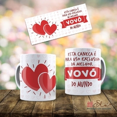 Caneca de Porcelana - Esta caneca é para uso exclusivo da melhor vó do mundo