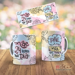 Caneca Dia das Mães - Mãe 24h Por Dia