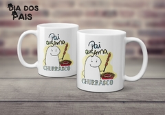 Caneca Xícara Flork | Pai que ama churrasco