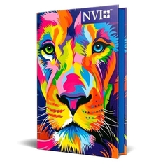 Bíblia NVI Slim Capa Dura Leão Aquarela - Jovem - comprar online