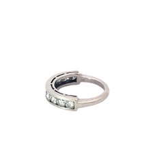 Medium endless ring 18 kt gold and 1.20 ct diamonds - buy online