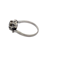Pinch Ring Platinum 950 and Certified Diamonds on internet