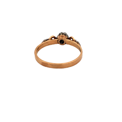 18kt gold solitaire engagement ring. platinum and diamonds. - buy online