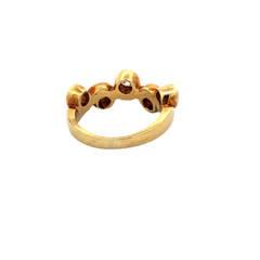 Distinguished 18 kt gold ring with diamonds - buy online