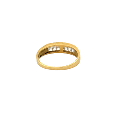 18 kt gold ring and natural white sapphires - buy online
