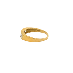 18 kt gold ring and natural white sapphires on internet