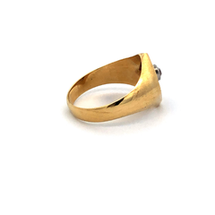 18kt gold solitaire engagement ring. and rose of france - buy online