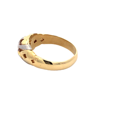 Men's Solitaire Ring. 18kt gold. Platinum 950 And Diamonds on internet