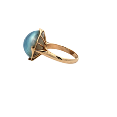 Natural color pearl ring on internet