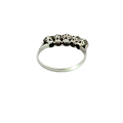 Beautiful 950 platinum headband ring with diamonds - buy online